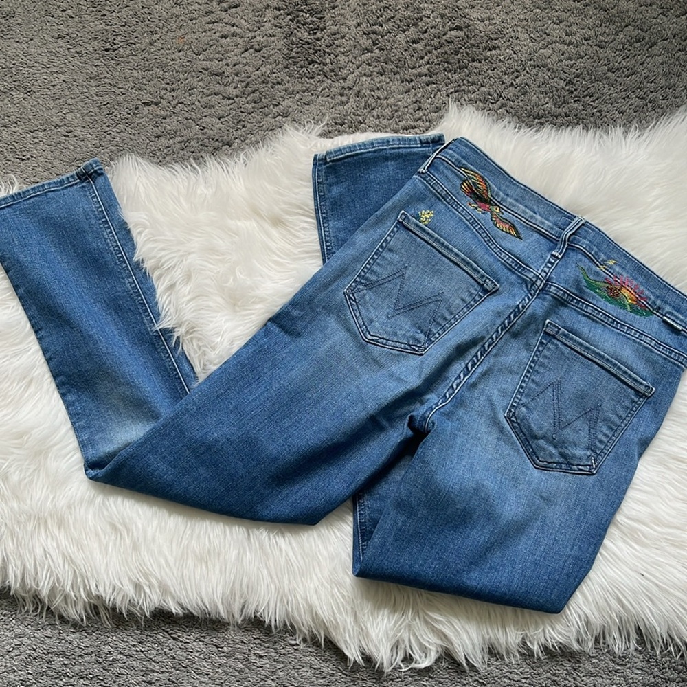 MOTHER the mid rise dazzler ankle jeans wet my plants - Picture 6 of 13